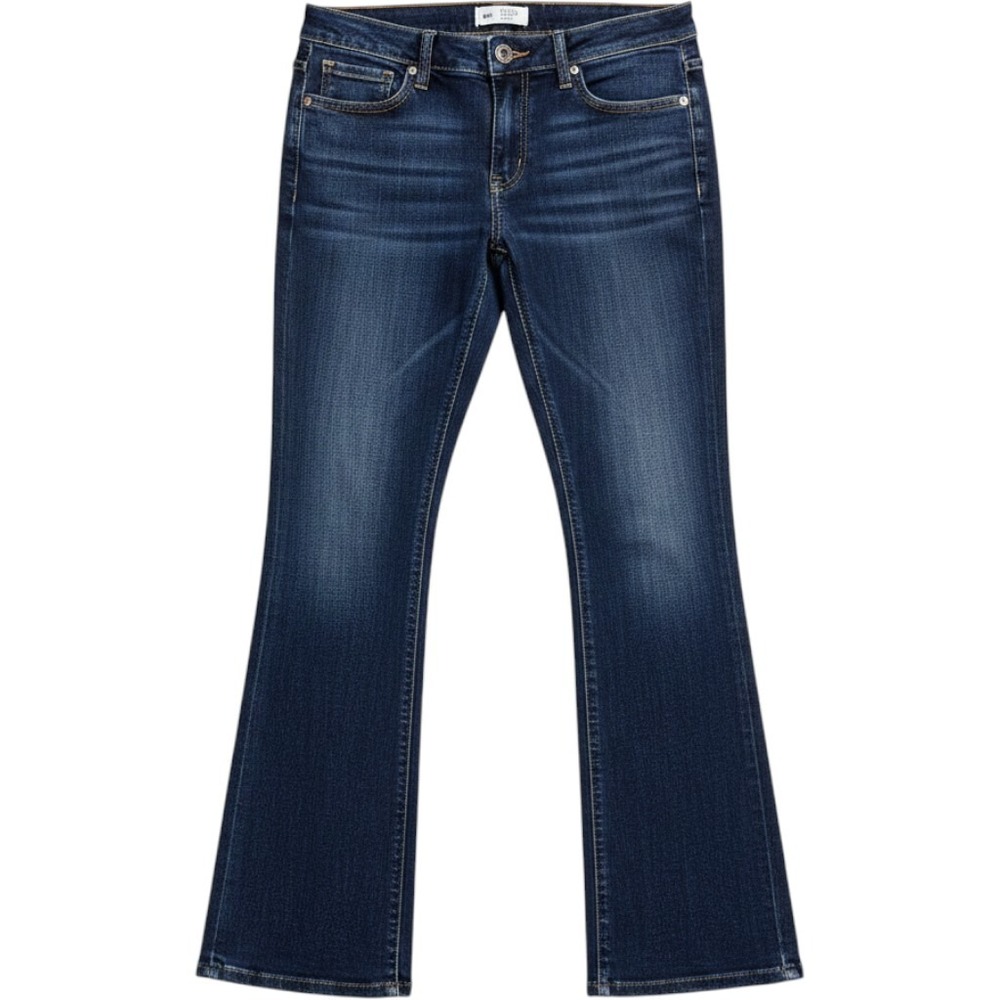 BKE Payton Mid Rise Bootcut Jeans Dark Wash Distressed ABK4933 Womens 30x31.5
